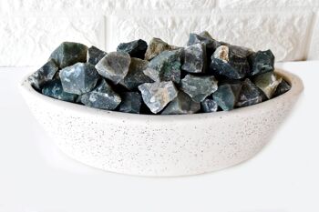 1Pc Moss Agate Rough Stones ~ 1 inch Raw Crystals 5