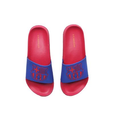 Slide Comfort ufficiale FC Barcelona, unisex, attuali campioni della Liga