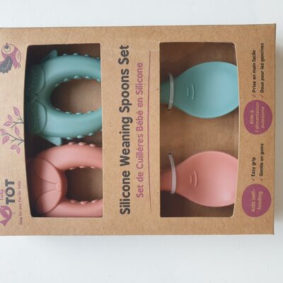 Set di cucchiai per neonati in silicone