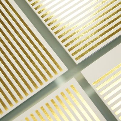 Stripetown Gold Foil, Grußkarte