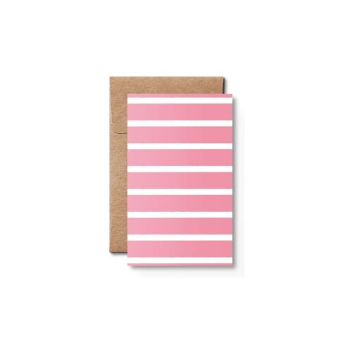 Stripetown Pink, Geschenkkarte