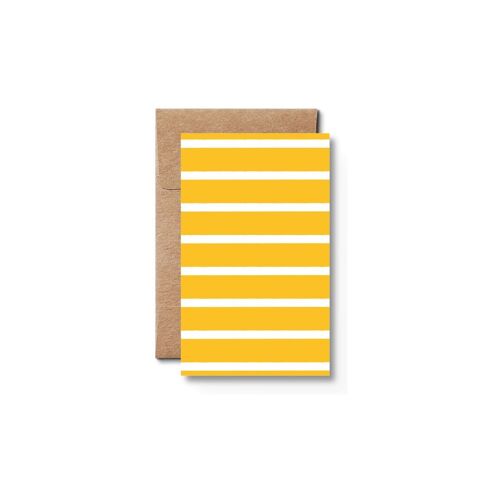 Stripetown Yellow, Geschenkkarte