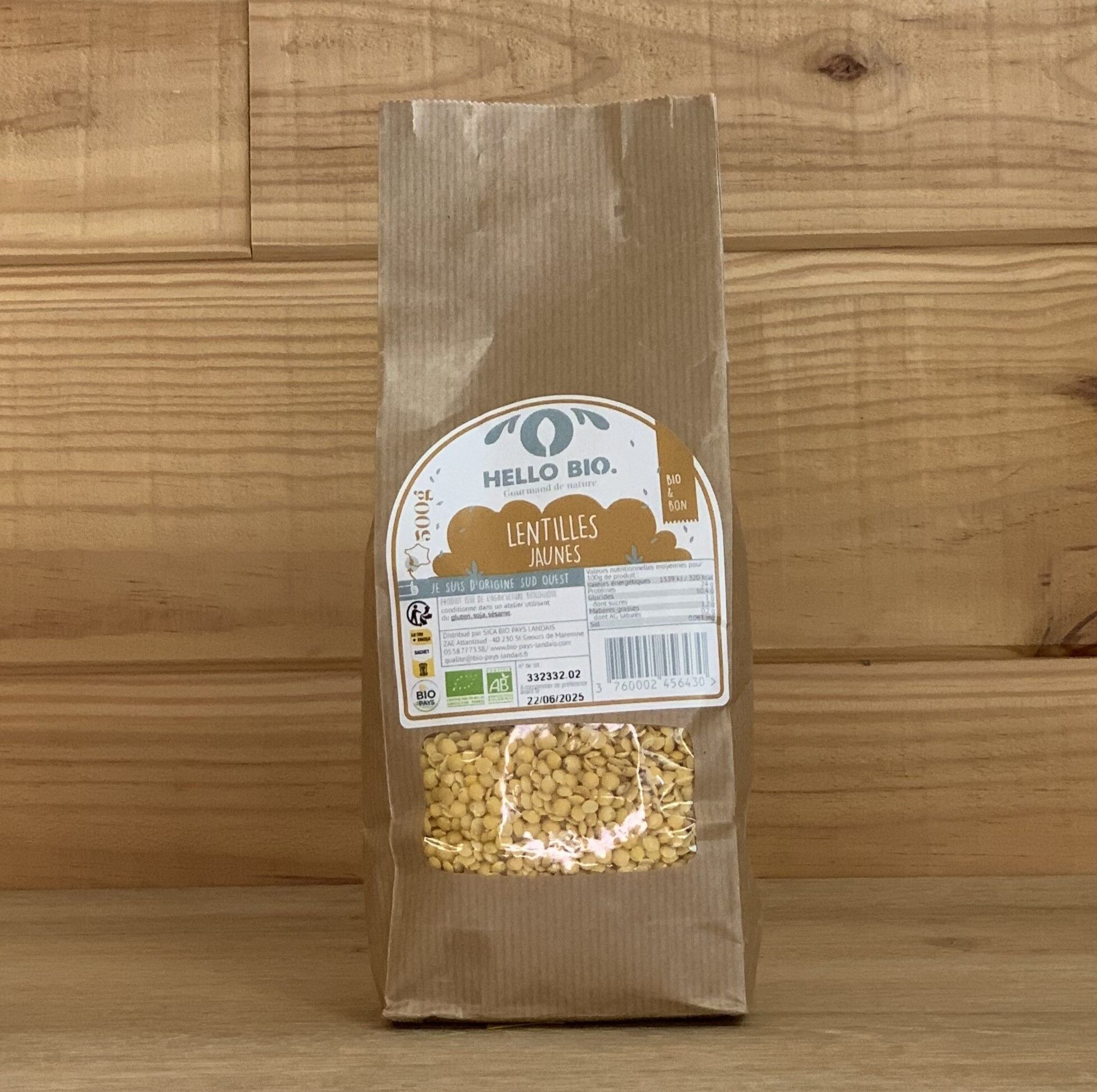 Lentejas Amarillas Orgánicas - 500g