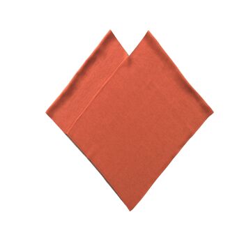 Poncho triangle épais naturel/orange 2