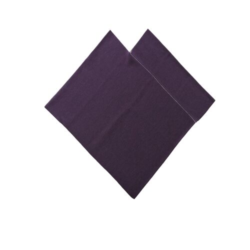 DreieckPoncho dick violett/grau