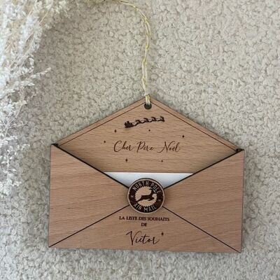 Tree decoration "letter to Santa Claus"