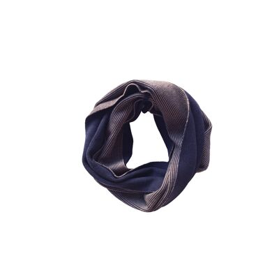 Round scarf blue/natural