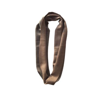 Foulard rond naturel/doré