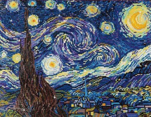 La nuit étoilée (Van Gogh) - Diamants ronds