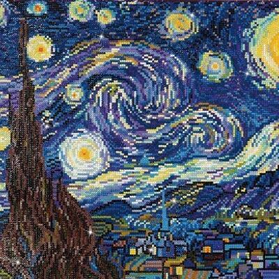 Die Sternennacht (Van Gogh) – Runde Diamanten