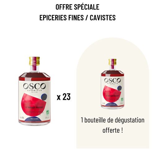 Pack Dégustation OSCO 70cl x 24 - des cocktails sans alcool mais avec du caractère et un goût peu sucré !