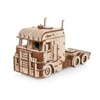 DIY Eco Wood Art Puzzle 3D en bois Truck Road King, 3236, 29,3 × 13,2 × 17,5 cm 1