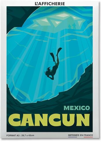 Affiche ville Cancún 2