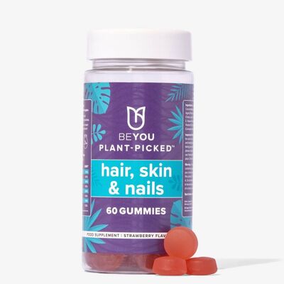 Be You Plant-Picked Gummies (Haare, Haut und Nägel – Erdbeergeschmack)