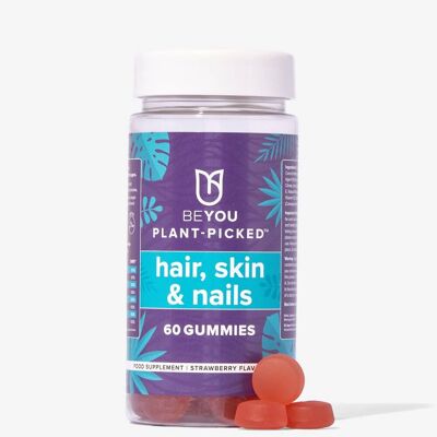 Be You Plant-Picked Gummies (Cheveux, Peau et Ongles - Saveur Fraise)