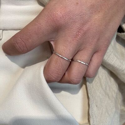 Glatter Ring aus 925er Silber
