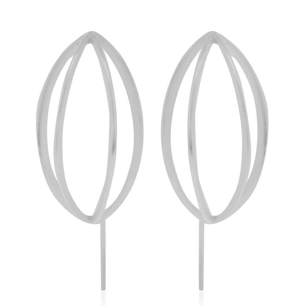 Pendientes Olivia de plata de ley y caja de presentación