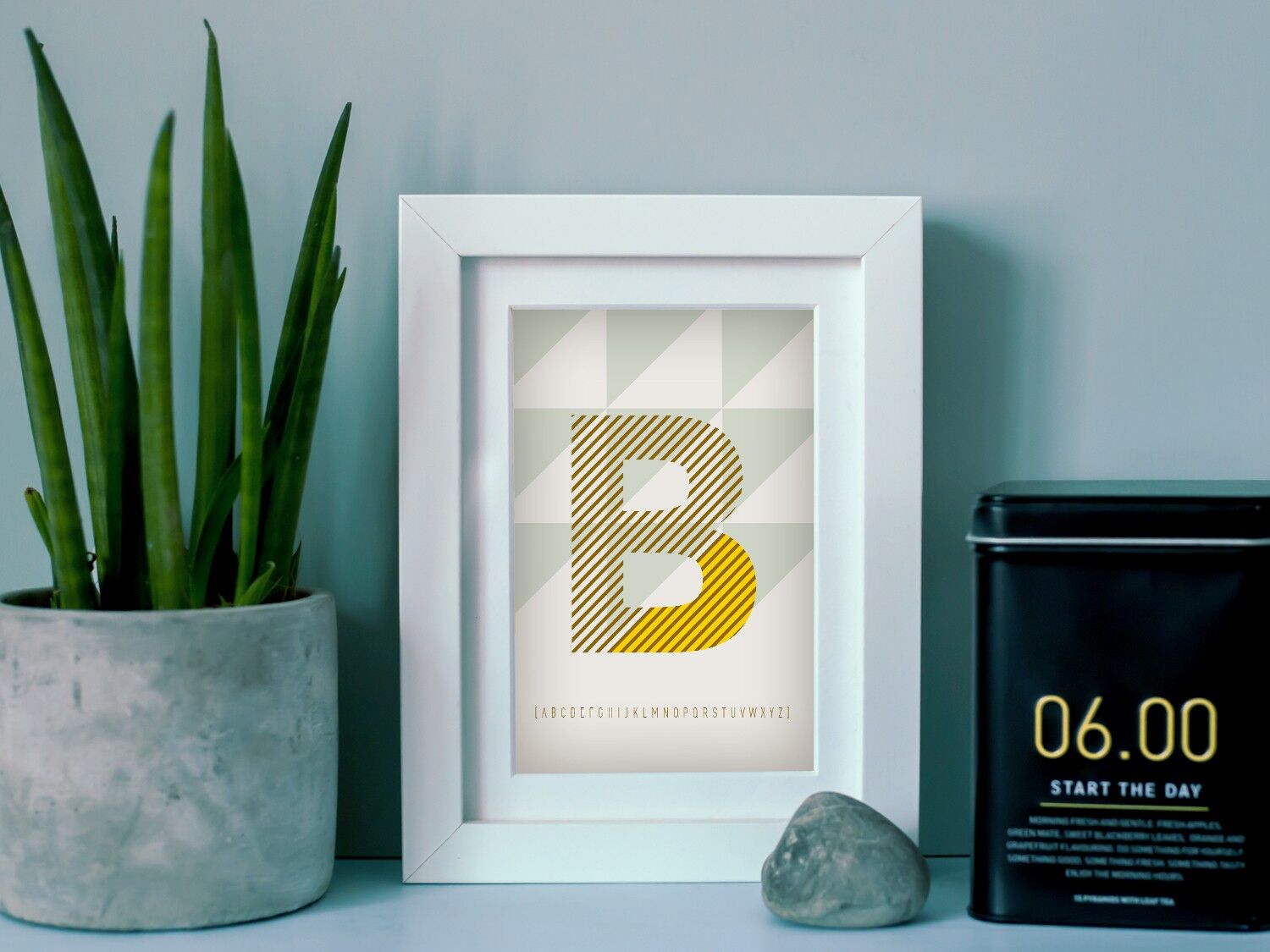 Postkarte - Initial B