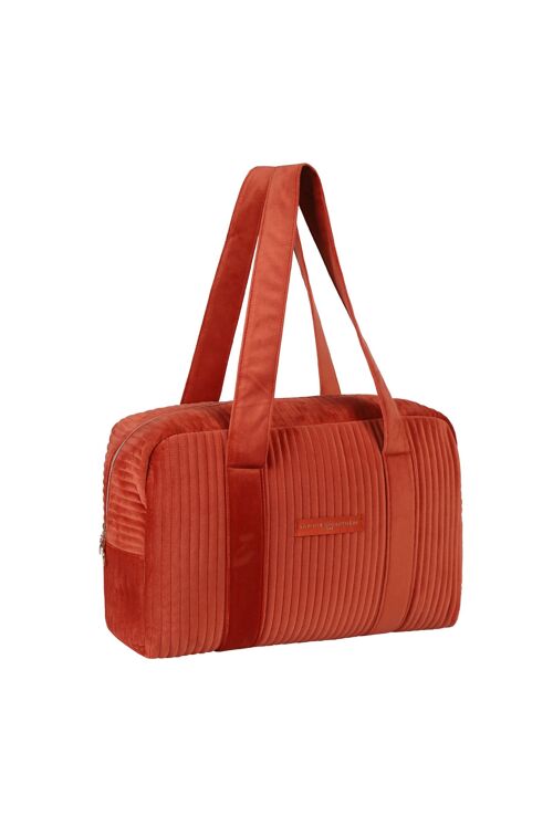 Week eng bag matelassé velours ocre