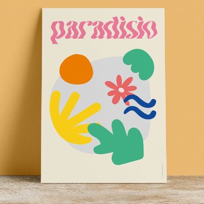 Printed message poster - Paradisio