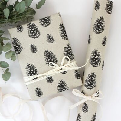 Grass paper wrapping paper, cones
