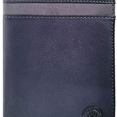 Grand Portefeuille Homme - Portefeuille Homme (Bleu/Blanc)