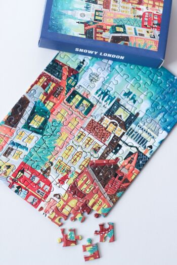 Mini puzzle Londres enneigé, 99 pièces 2