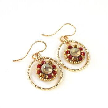 Boucles d'oreilles Lise - Jaspe 2