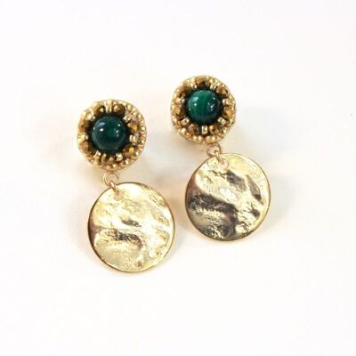 Margot earrings - Malachite