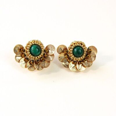 Gabrielle earrings - Malachite