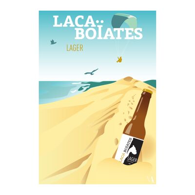 PACK PLV - Cervezas artesanales LACA BOÏATES - 60 postales, 6 carteles A2, 4 tarjetas de presentación de cerveza