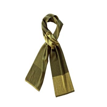 Foulard à boucle vert mousse/vert kiwi 1