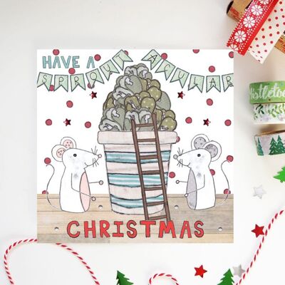 Tarjeta de Navidad Sproutacular