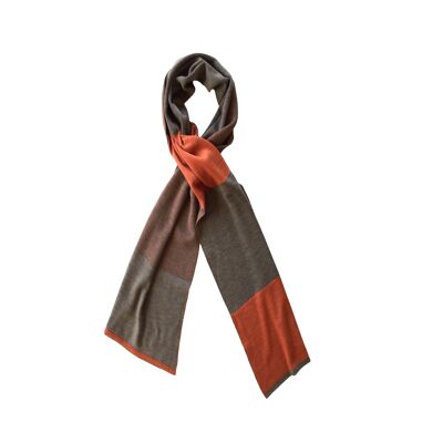 Loop scarf natural/orange