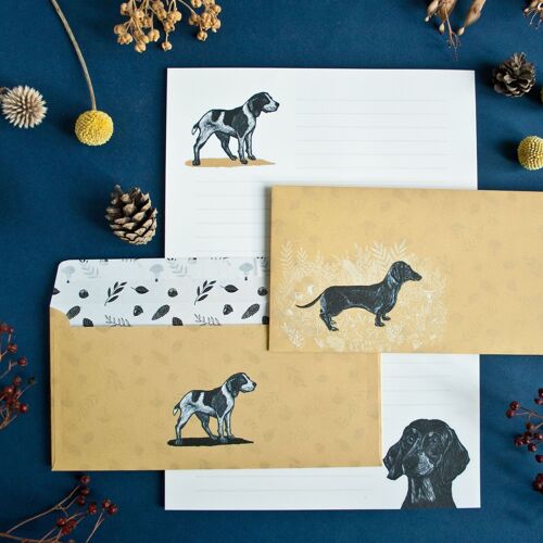 Briefpapier Set Hunde