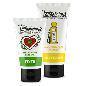 Soin Combo Tattoolicious® (FIXER+RECHARGE) 1