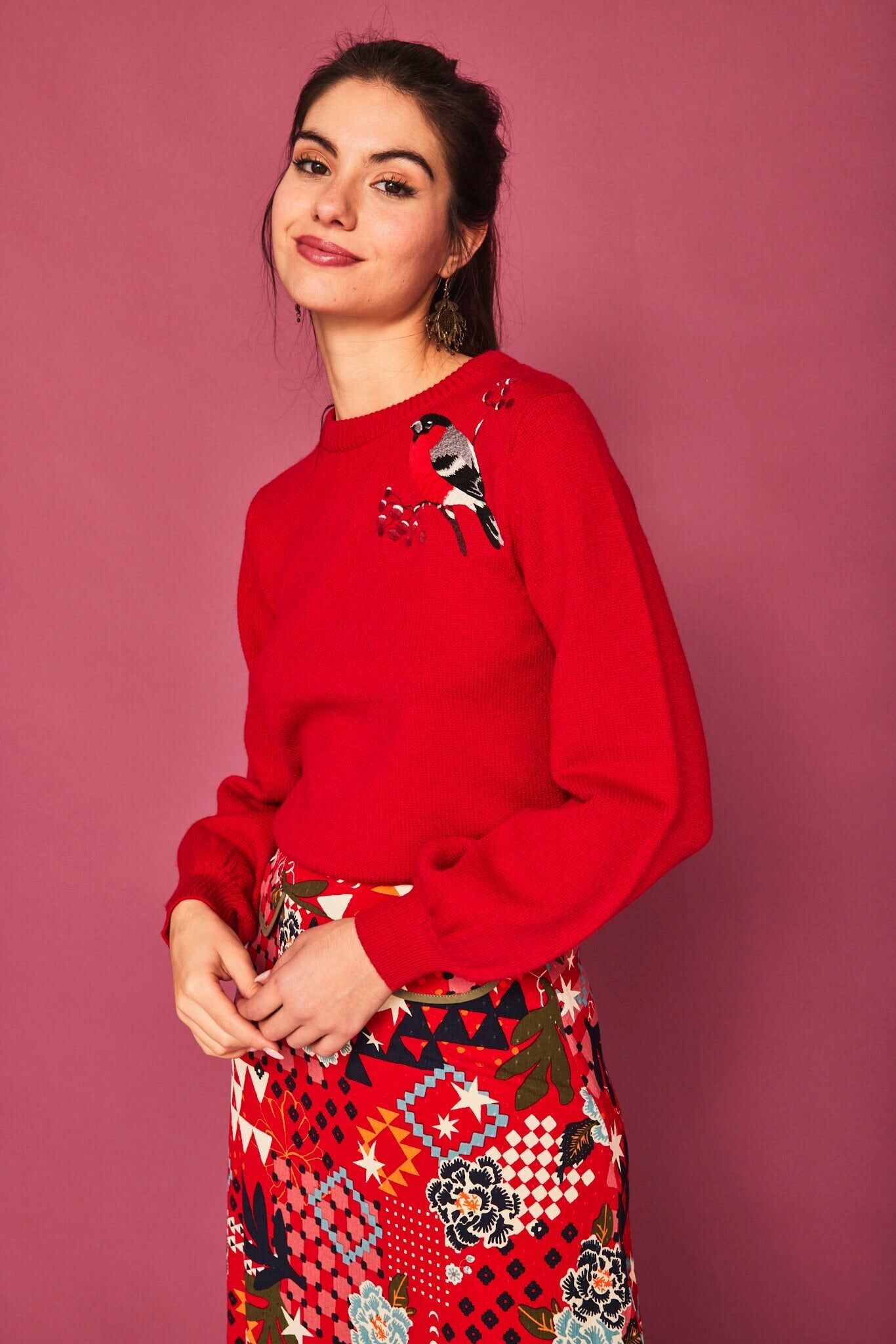 Maglione USIGNOLO ROSSO