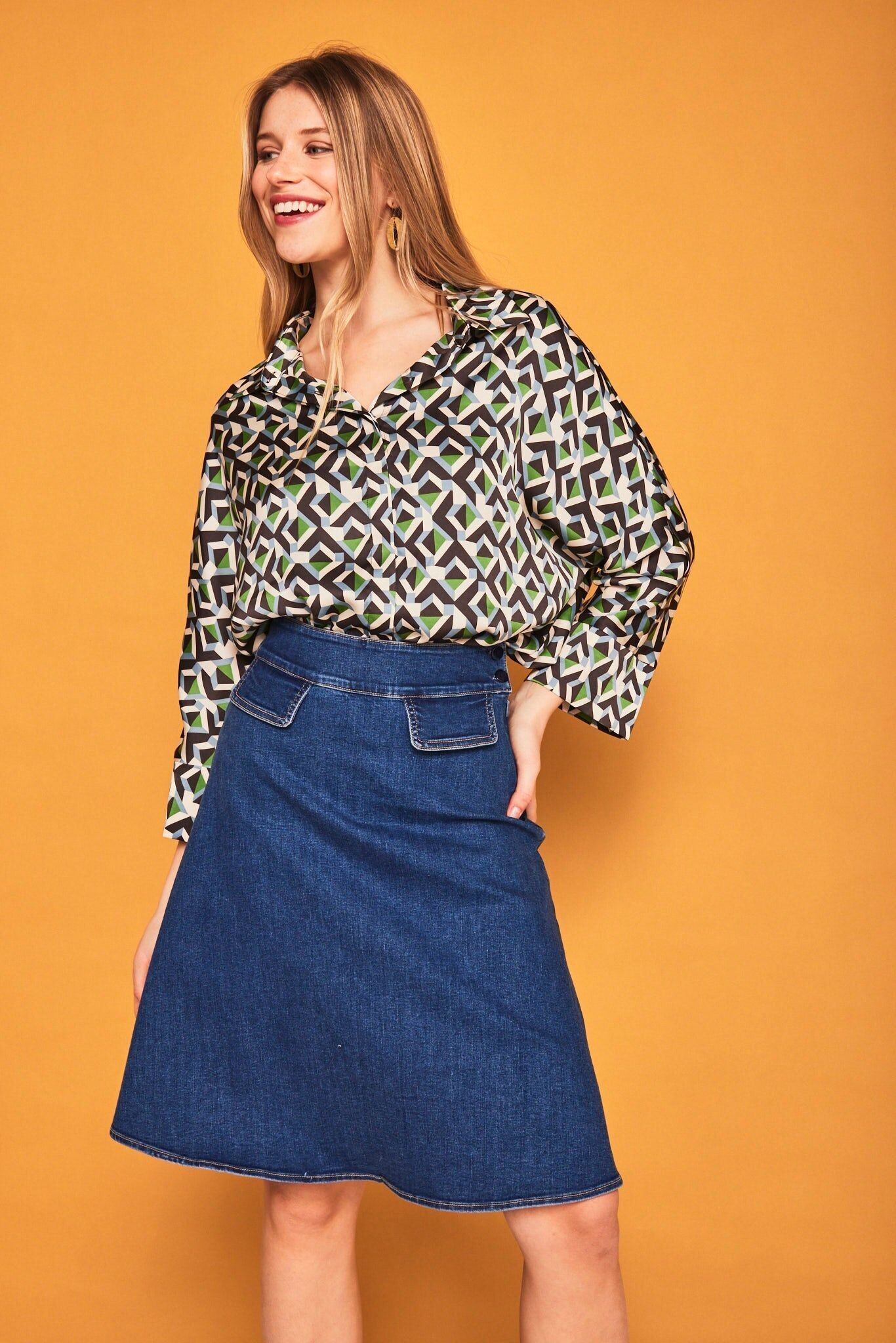 GEO GRÜNES NINFA-HEMD