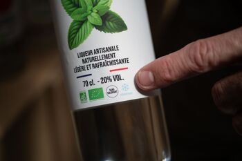 LOCA - MENTHE 20% Liqueur crème de menthe bio 5