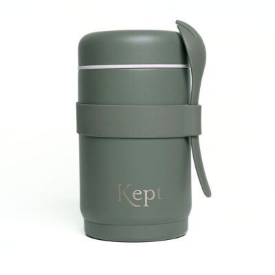 Tarro reutilizable para alimentos Kept de acero inoxidable con aislamiento al vacío - Pizarra - 540 ml