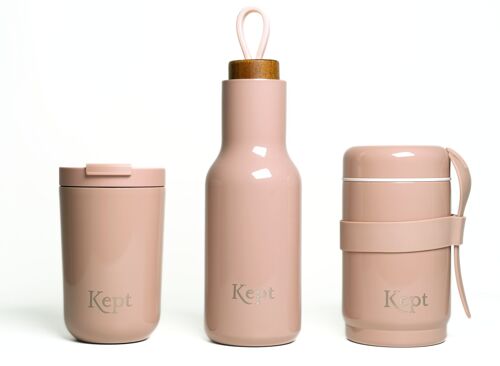 Kept Bundle - Water Bottle, Travel Mug & Food Jar x 3 - Sandstone