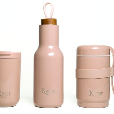 Kept Bundle - Water Bottle, Travel Mug & Food Jar x 3 - Sandstone