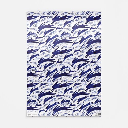 HW128 Shooting Stars Giftwrap