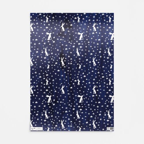 HW140 Bright Star Hares Giftwrap