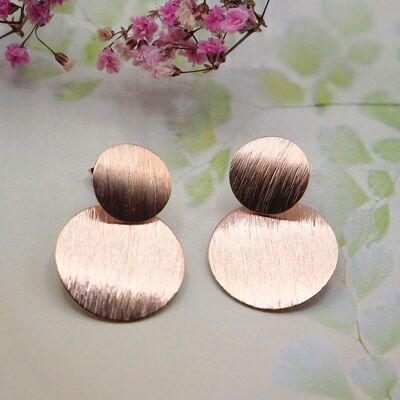 Arabella earring 925 silver rose gold plated