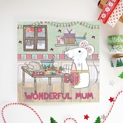 Cartolina di Natale meravigliosa mamma M