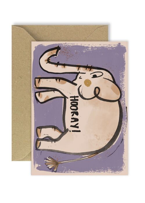 Hooray greeting card A6