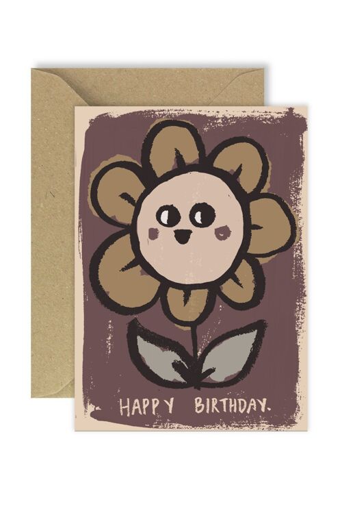 Happy birthday greeting card A6