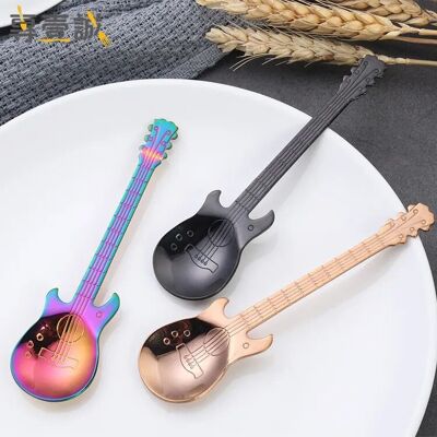 Guitar Spoon - 4 colors available - Tea, Coffee, Dessert