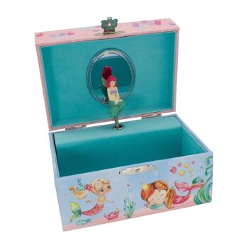 GICO boîte à musique pour enfants boîte à bijoux pour filles boîte à bijoux sirène - mélodie : Le Lac des Cygnes - 92063 1